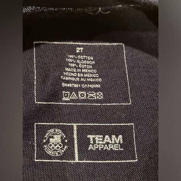 NWT Team USA Toddler T-Shirt United States Olympic Apparel Size 2T Navy Blue - Picture 3 of 10